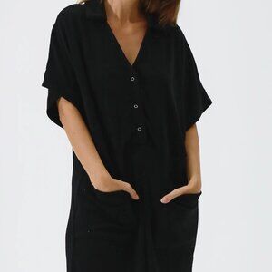 Nothing Fits But Maternity Gigi Terry Romper Black Size L